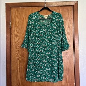 Wishful Park Green Floral Dress